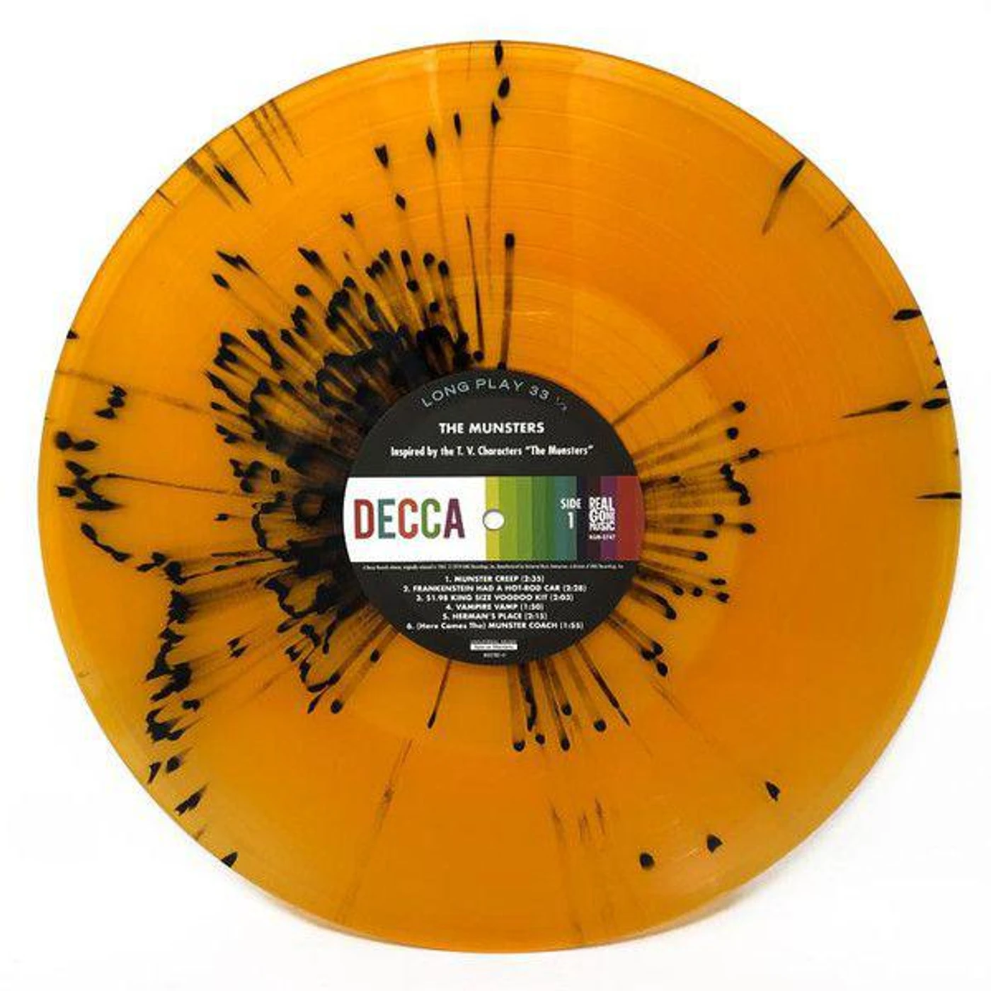 The Munsters (LIMITED ORANGE WITH BLACK SPLATTER VINYL EDITION) Vinyl Record