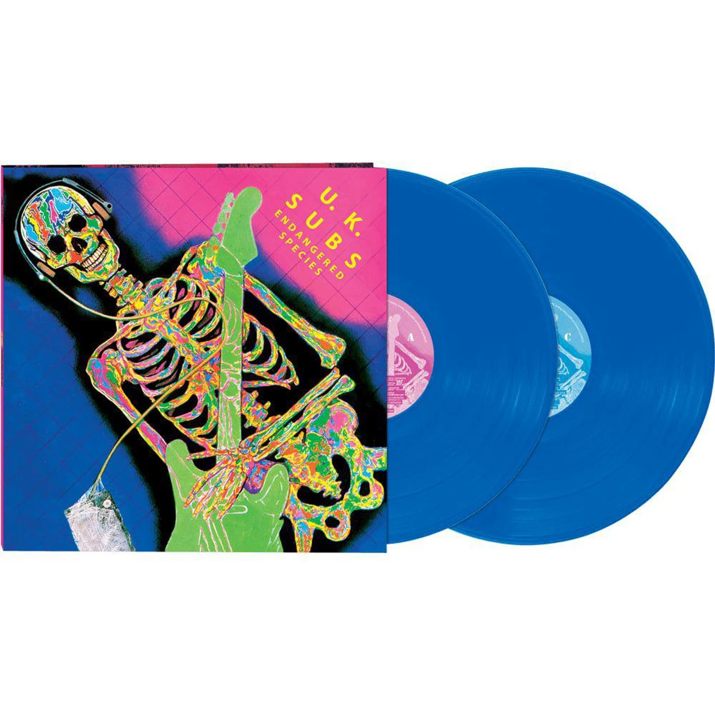 U.K. Subs ENDANGERED SPECIES (TRANSLUCENT BLUE VINYL) Vinyl Record