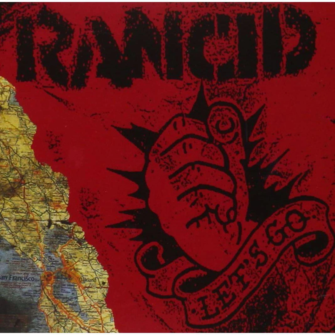Rancid Let's Go (Milky Clear & Black Galaxy) Vinyl Record