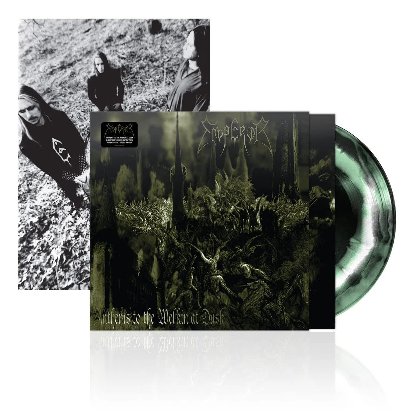 Emperor Anthems To The Welkin At Dusk (Black/White/Green Swirl) (Half-Speed) Vinyl Record