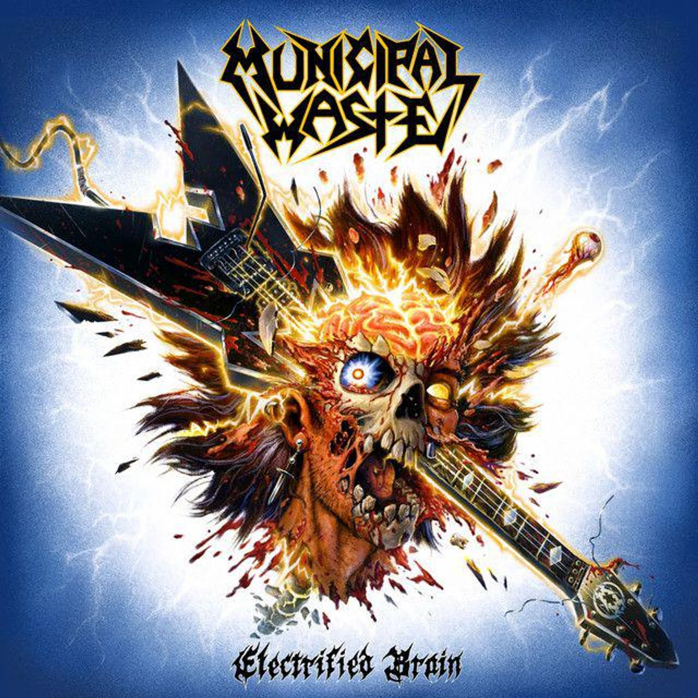 Municipal Waste Electrified Brain (Blue Marble) Vinyl Record