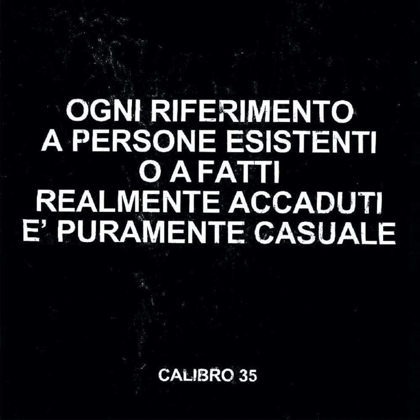 Calibro 35 Any Resemblance to Real Persons or Actual Facts is Purely Coincidental Vinyl Record