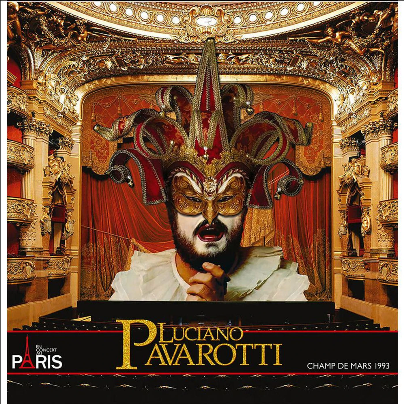 Luciano Pavarotti LIVE IN PARIS (CHAMP THE MARS) Vinyl Record
