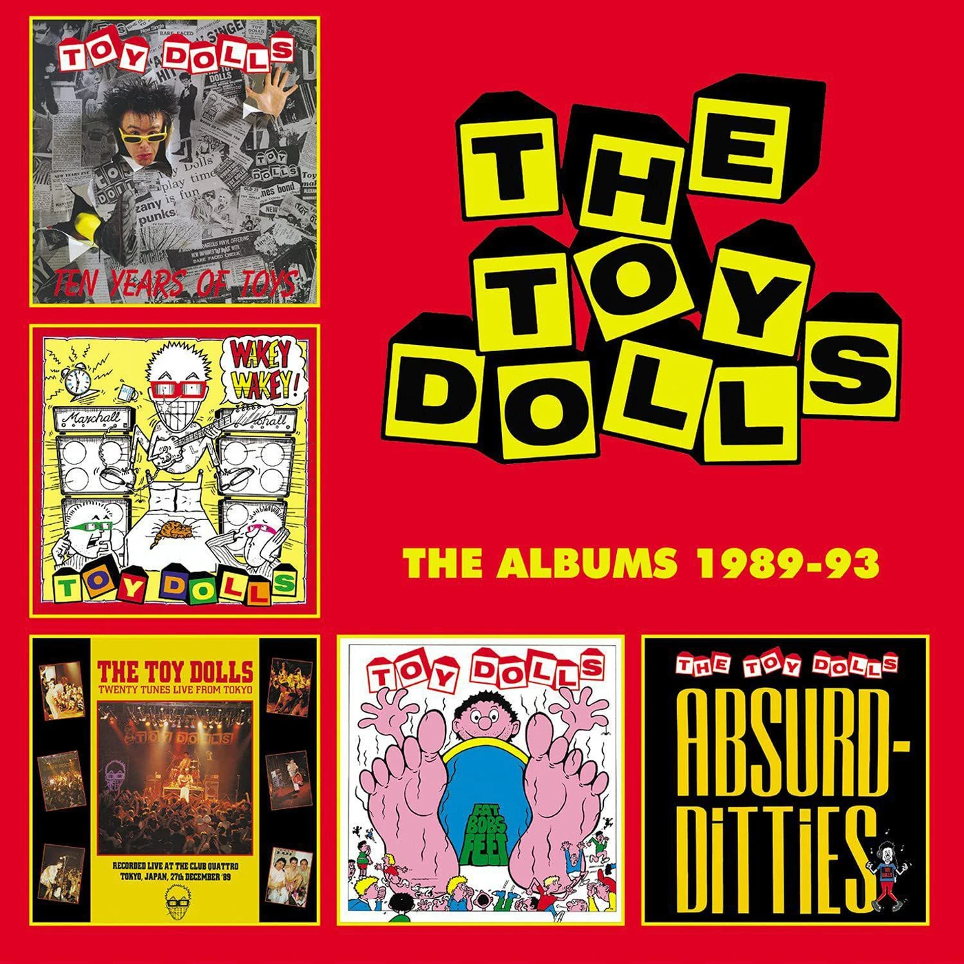 The Toy Dolls ALBUMS 1989-93 (5CD/CLAMSHELL BOXSET) CD