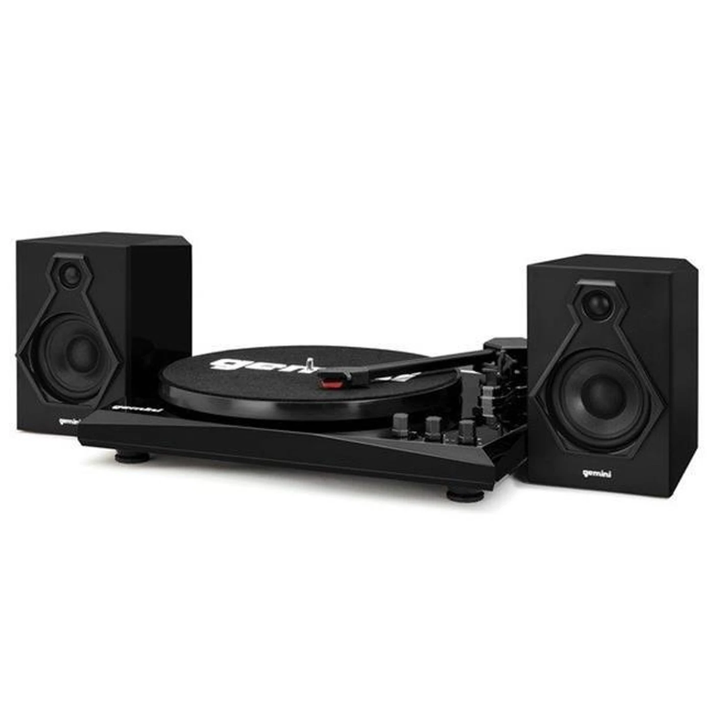 The Turntables GEMINI TT-900BB TT MUSIC SYSTEM BT W/SPEAKERS BLK