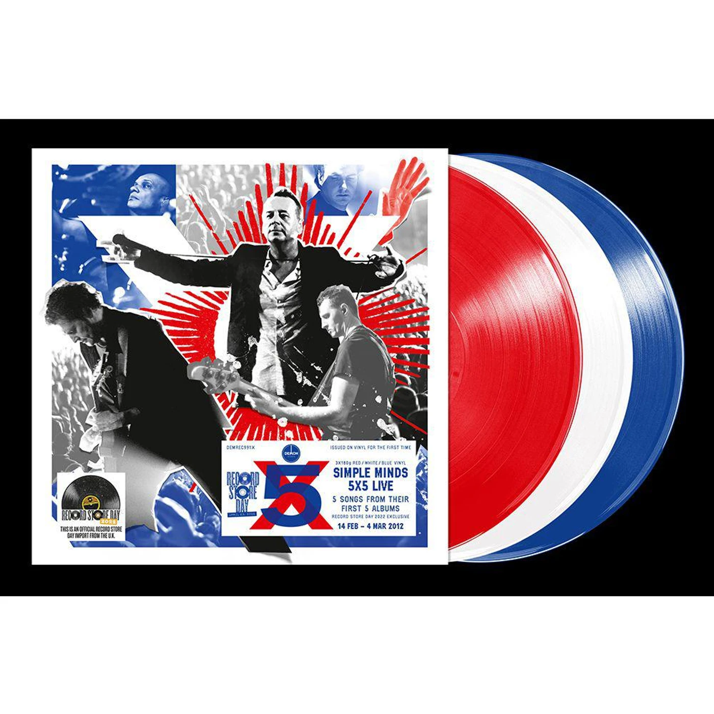 Simple Minds 5 X 5 Live Vinyl Record
