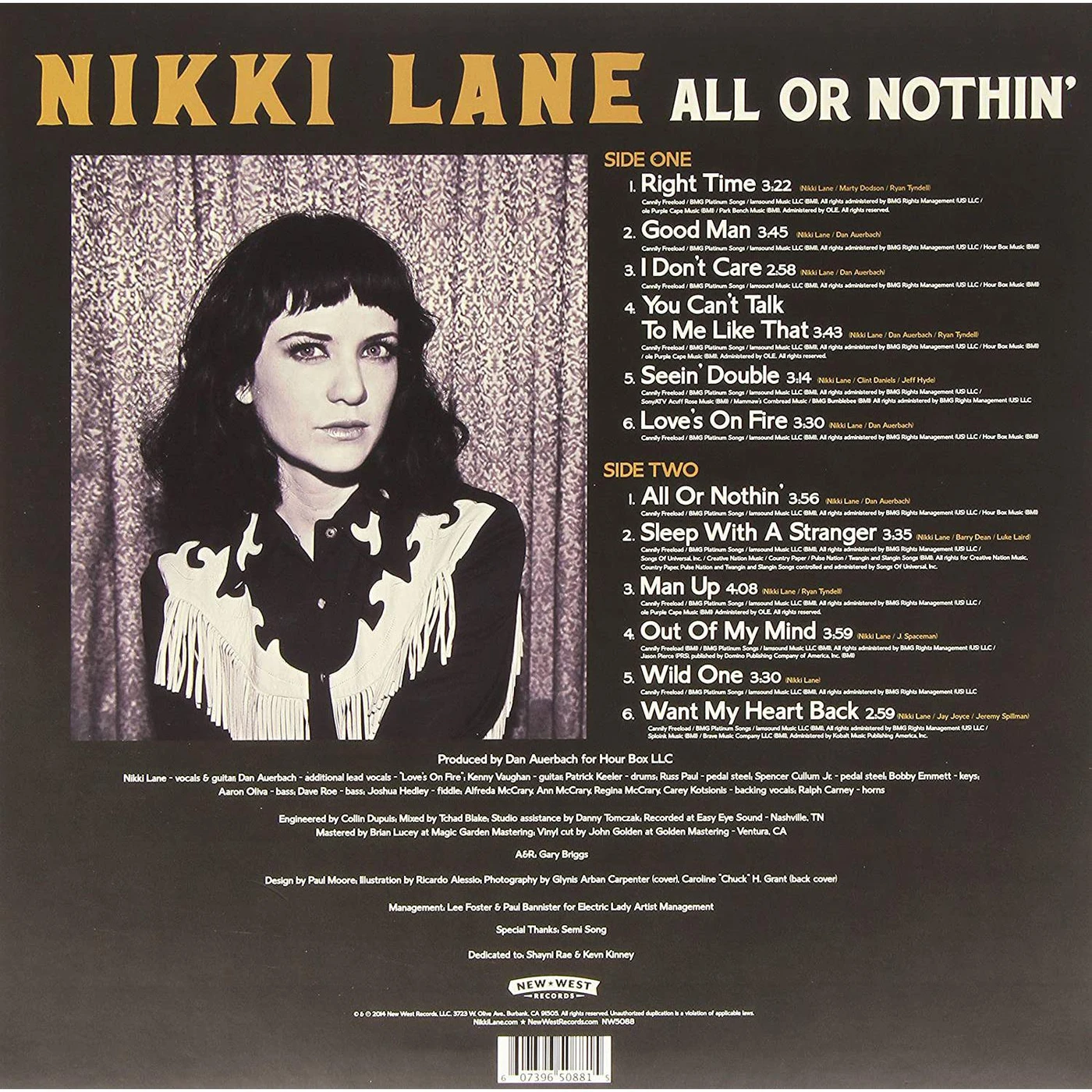 Nikki Lane All Or Nothin' Vinyl Record