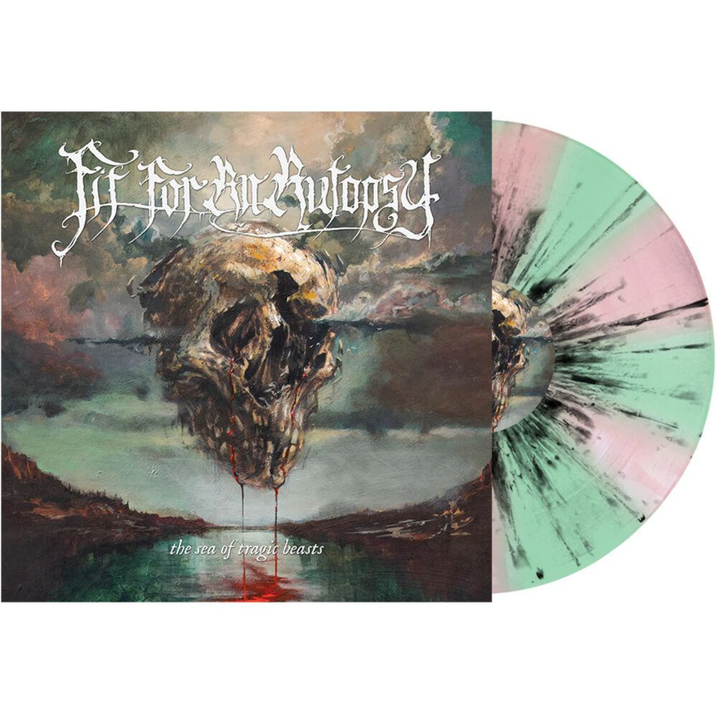 Fit For An Autopsy SEA OF TRAGIC BEASTS (MINT GREEN & PINK / BLACK) Vinyl Record