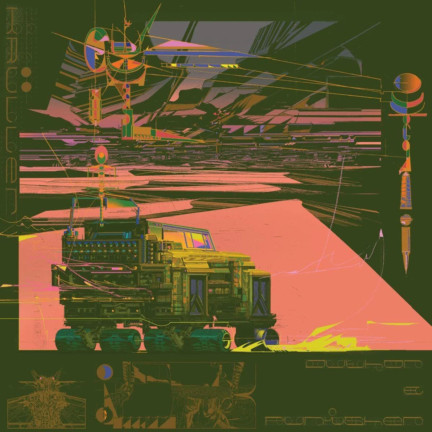 Author & Punisher KRÜLLER 2LP Hot Pink + Orange Vinyl Set