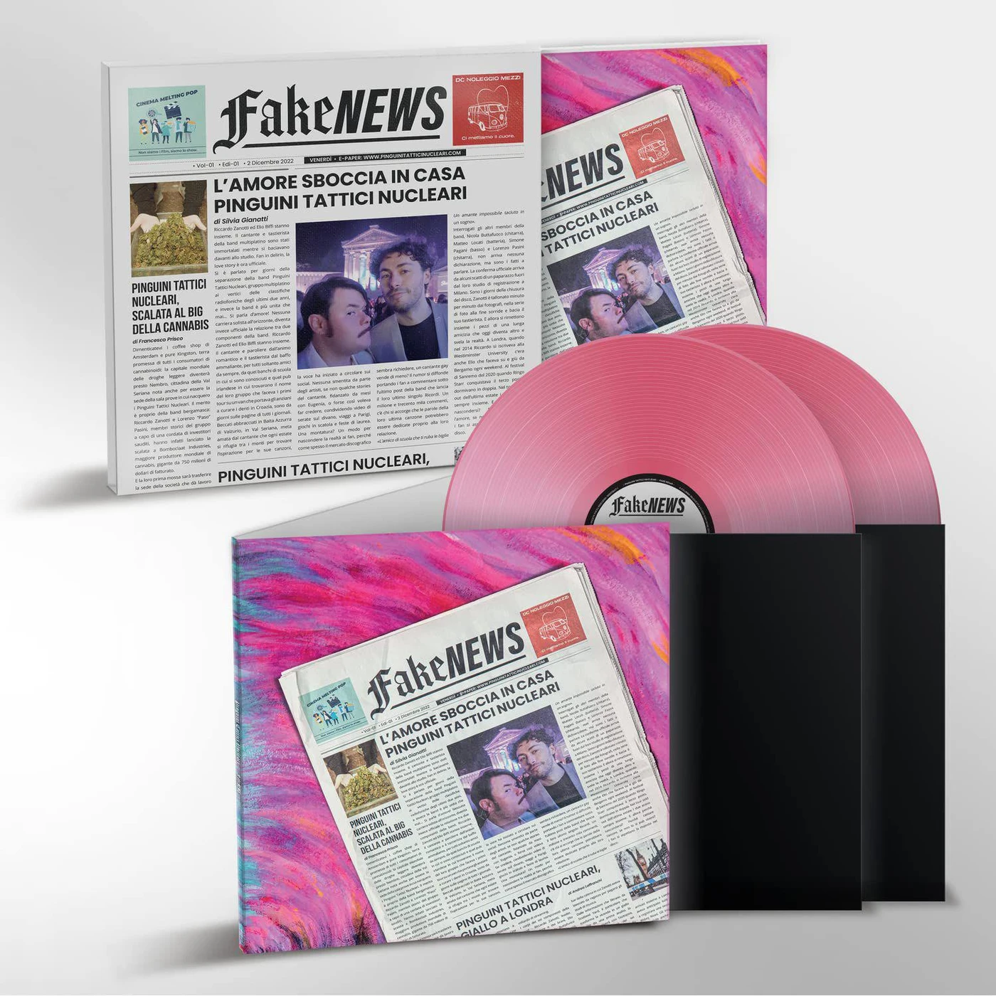 Pinguini Tattici Nucleari Fake News (Love Story) Vinyl Record