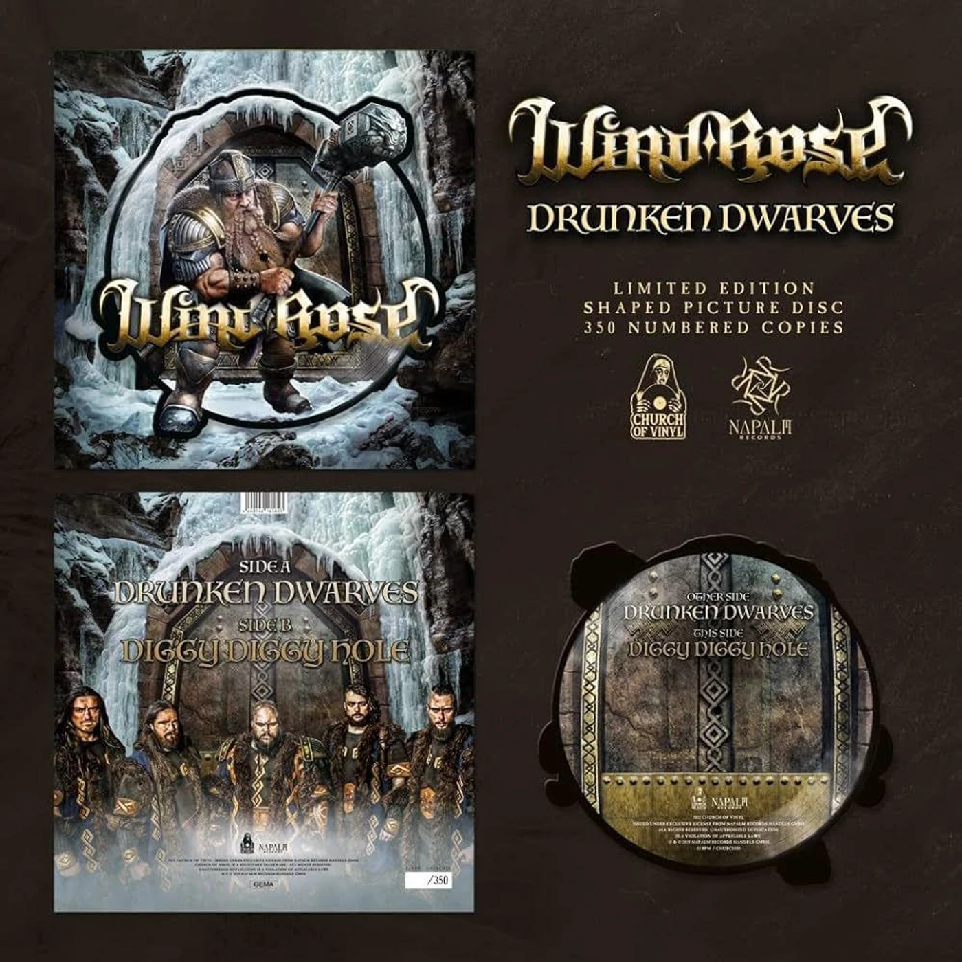 Wild Rose DRUNKEN DWARVES Vinyl Record