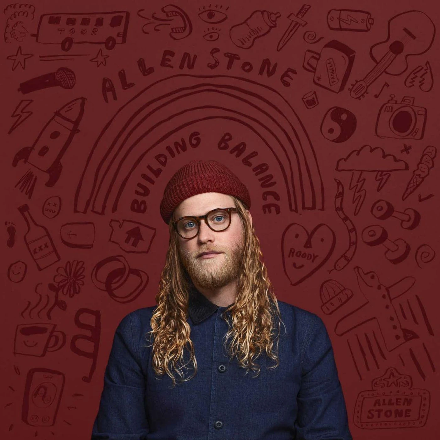 Allen Stone Building Balance (Blue & Red) Vinyl Record