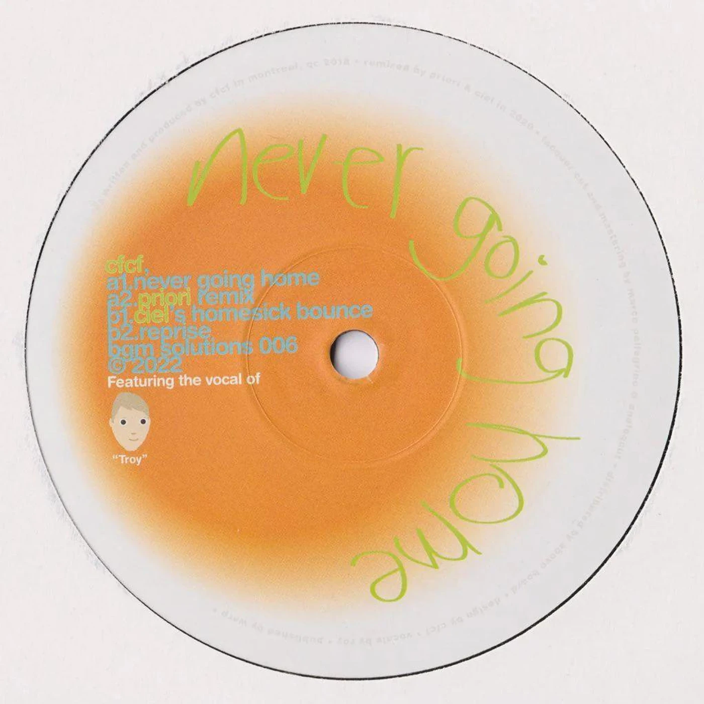 CFCF NEVER GOING HOME Vinyl Record