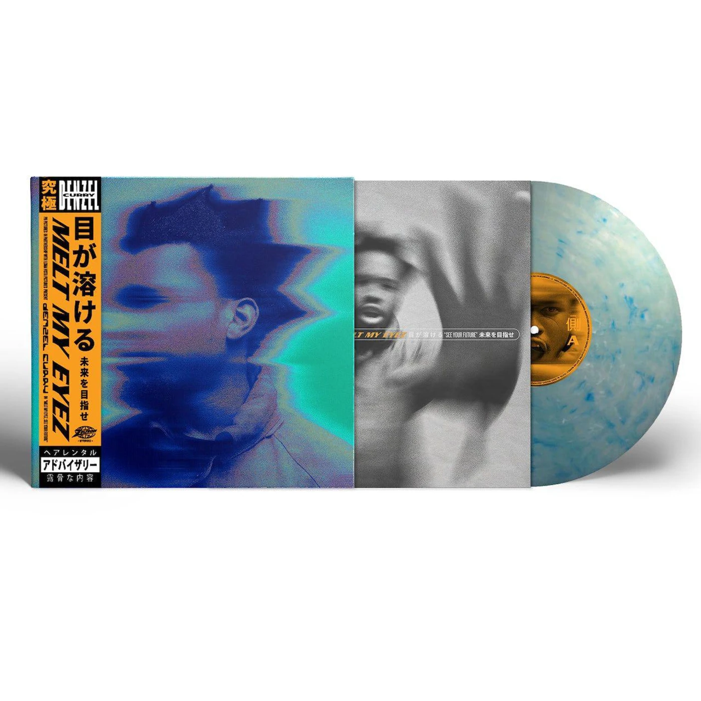 Denzel Curry Melt My Eyez See Your Future (White/Blue Swirl) Vinyl Record