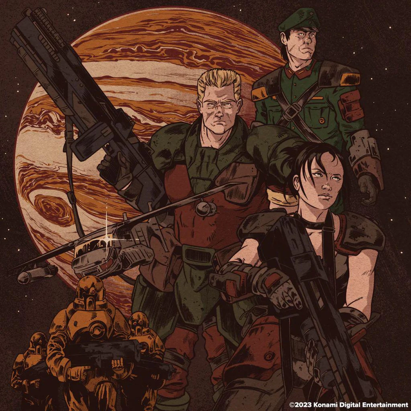 Konami Kukeiha Club Contra: Shattered Soldier - Original Soundtrack (Yellow) Vinyl Record