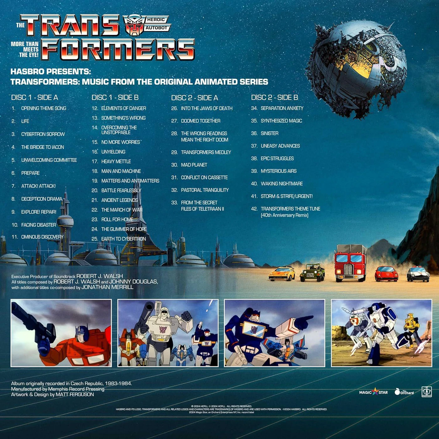Hasbro Presents Transformers: Music From The Original Animated Series Vinyl Record