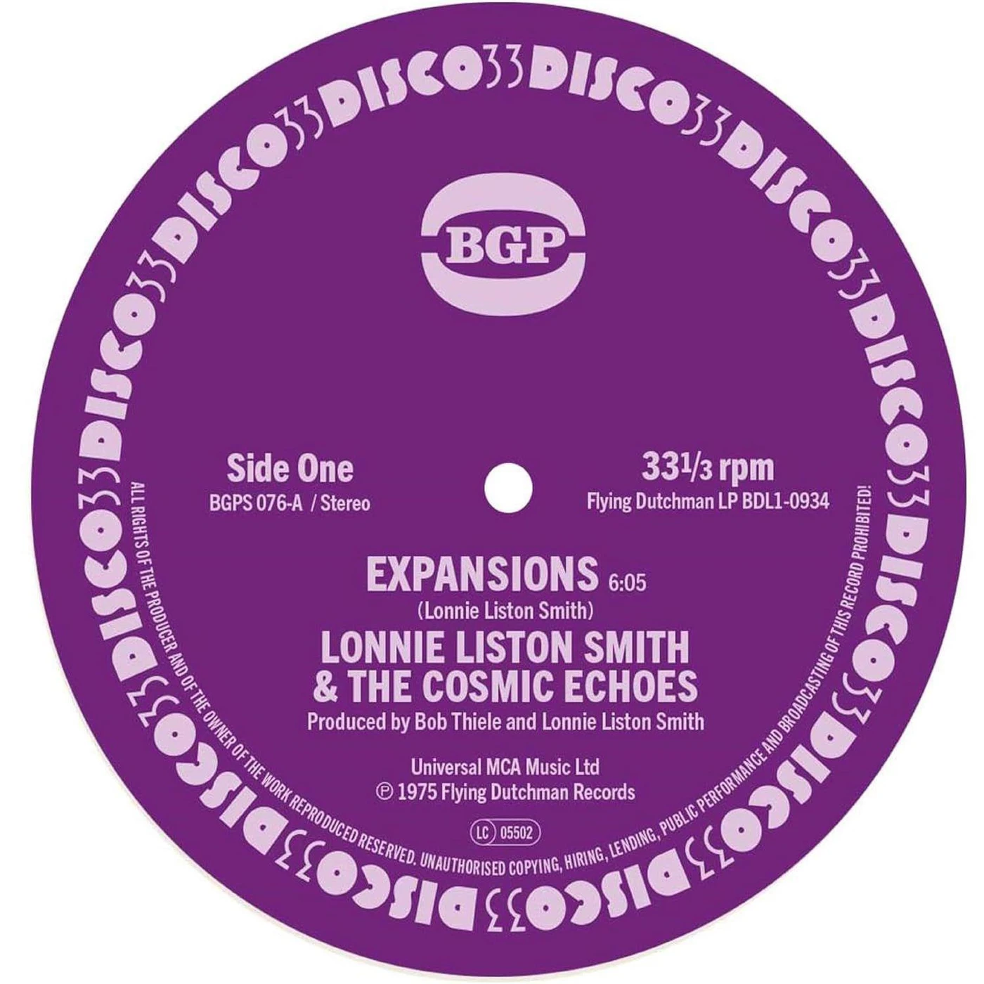 Lonnie Liston Smith and the Cosmic Echoes Expansions / Cosmic Funk Vinyl Record