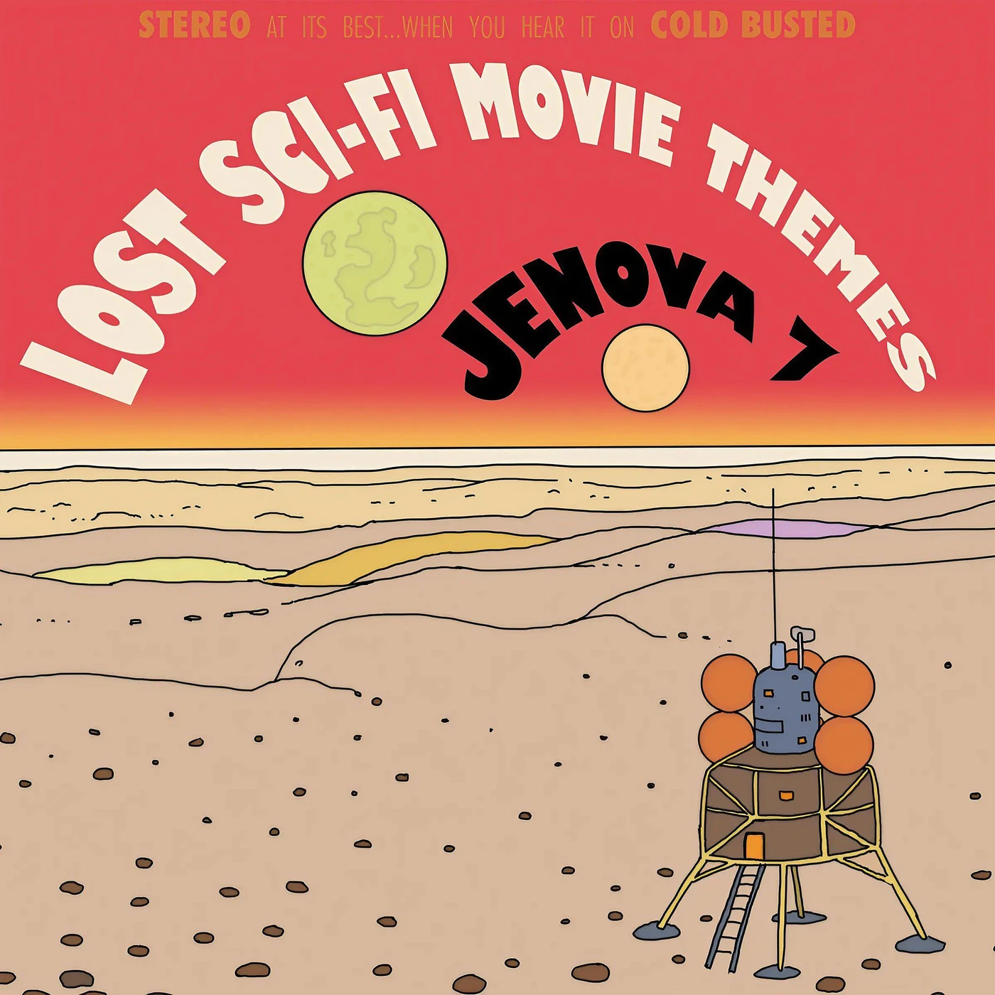 Jenova 7 Lost Sci-fi Movie Themes (Orange and White) Vinyl Record
