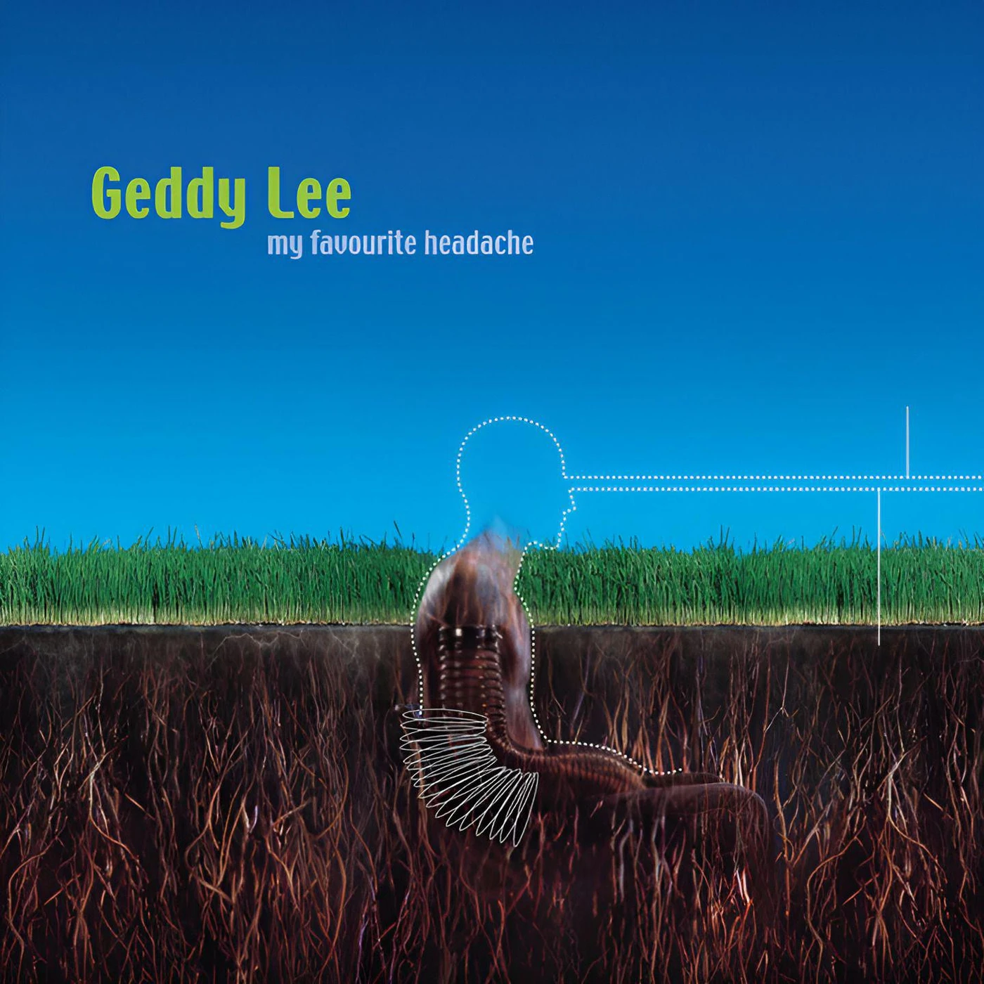 Geddy Lee My Favourite Headache (Blue/ Green) Vinyl Record