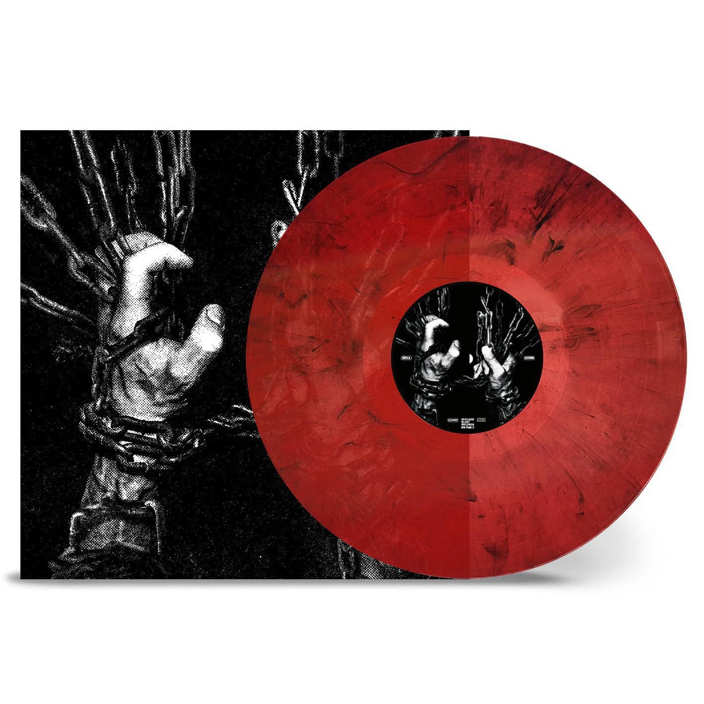 NECKBREAKKER Within The Viscera (Red Black Marble) Vinyl Record