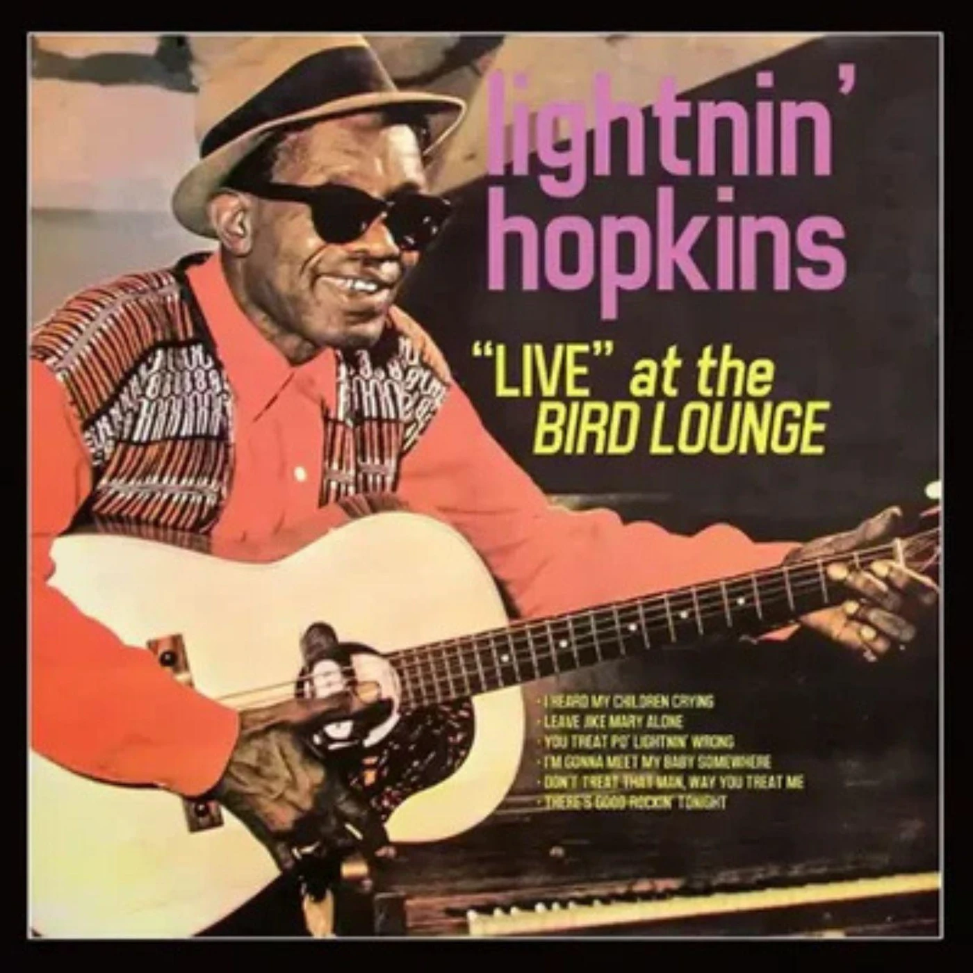 Lightnin' Hopkins Live At The Bird Lounge (Clear, Red & Yellow Splatter) Vinyl Record