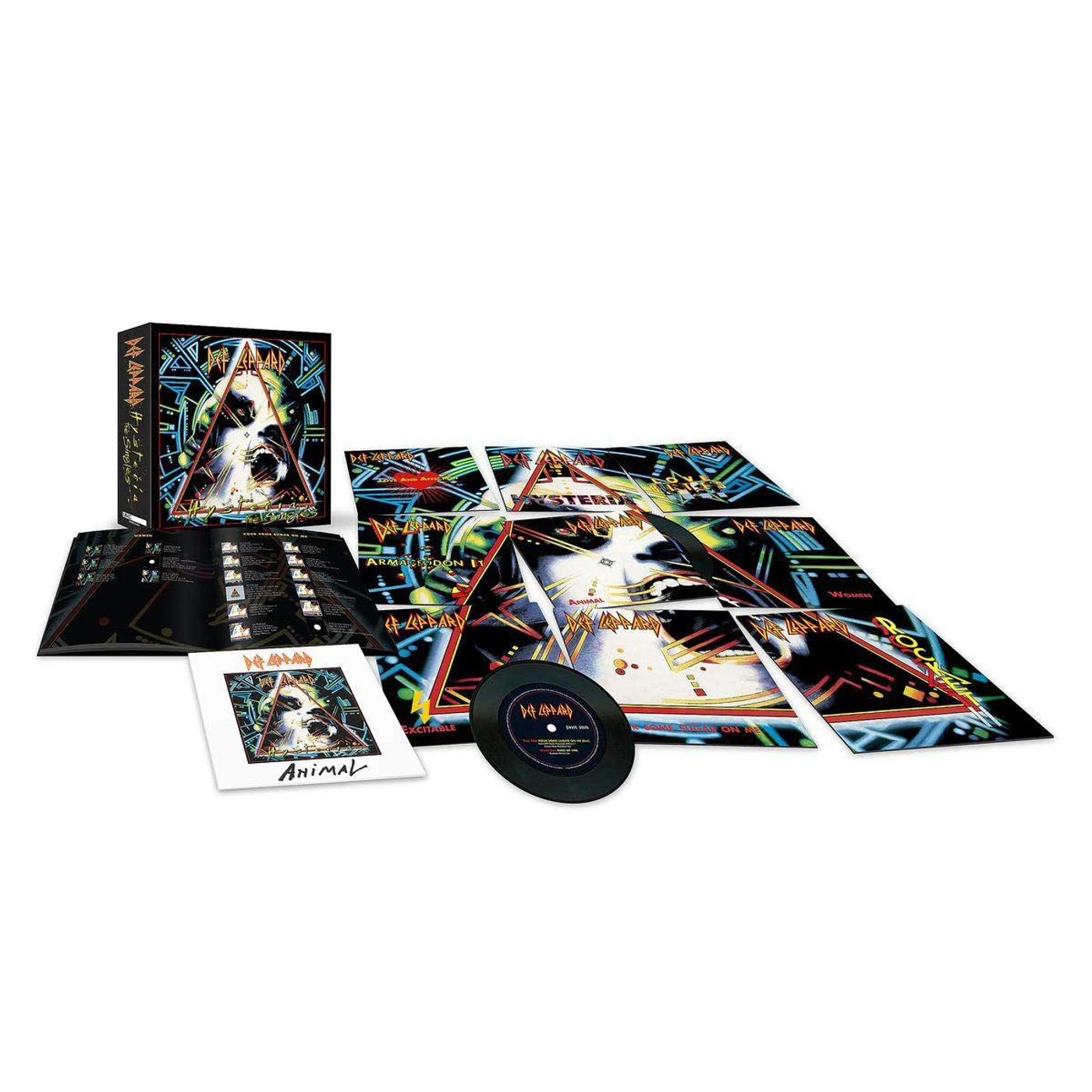 Def Leppard Hysteria Singles (Box Set) Vinyl Record