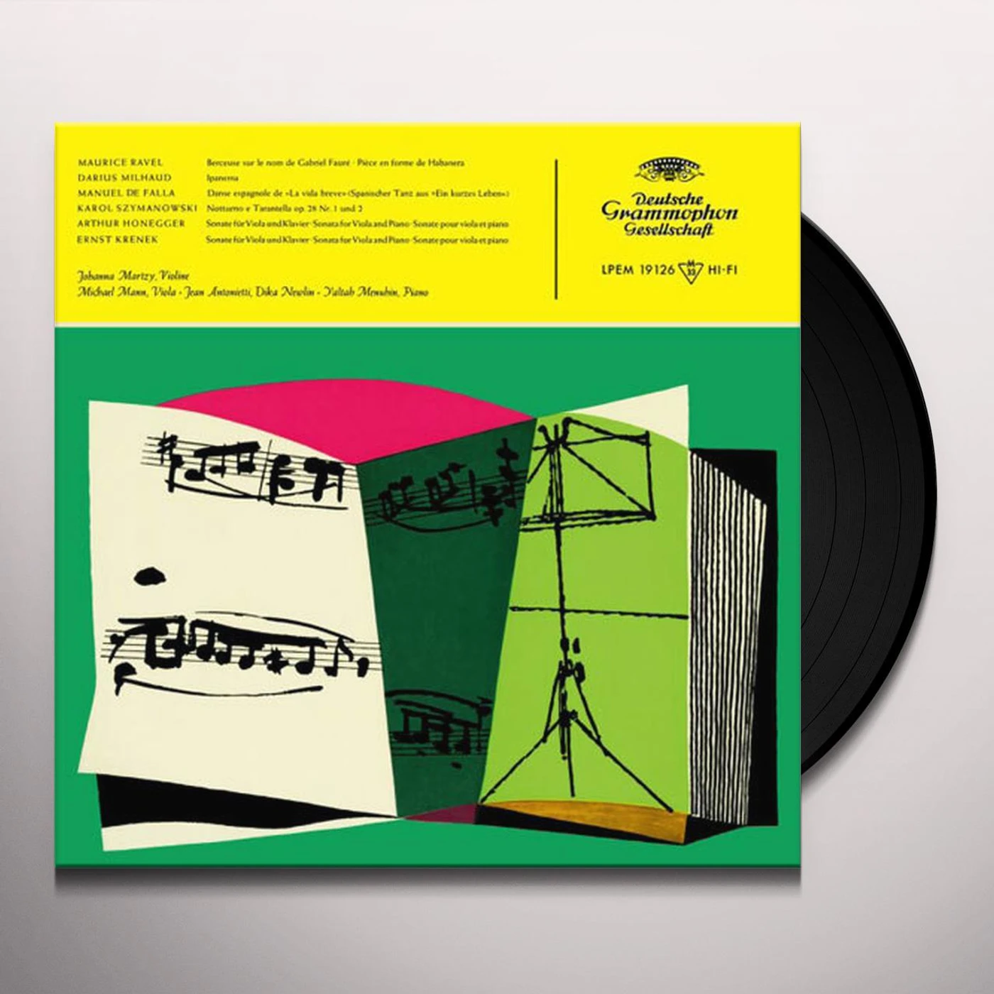 Johanna Martzy Ravel, Milhaud, De Falla, Szymanowski Vinyl Record