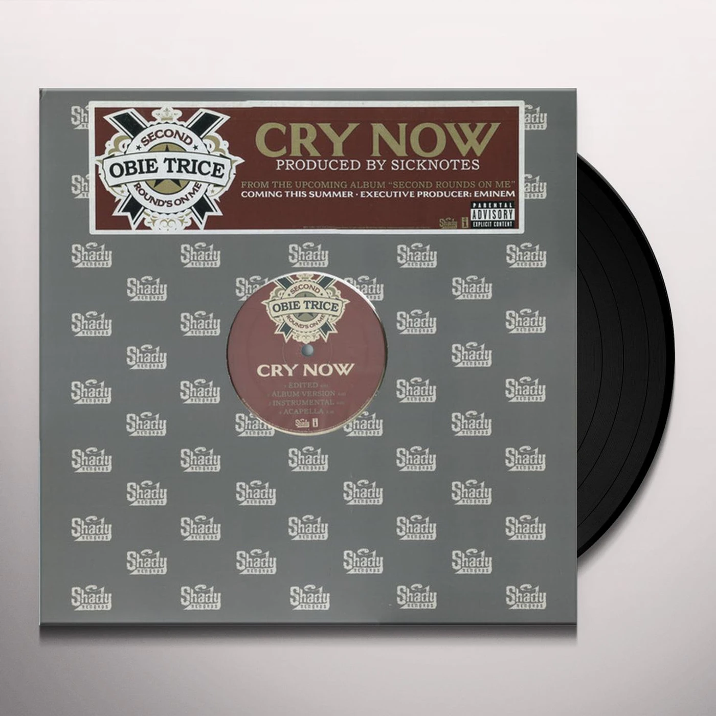 Obie Trice CRY NOW (X4) Vinyl Record