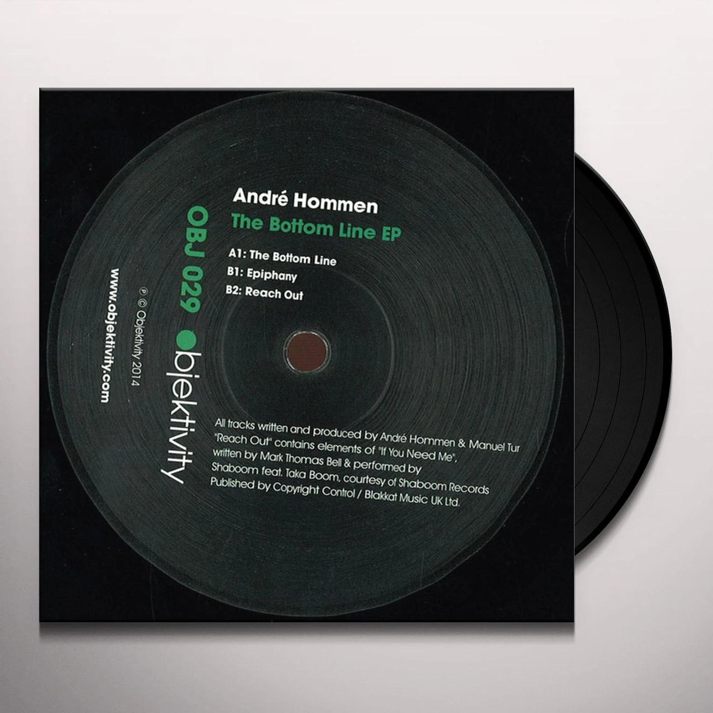 André Hommen BOTTOM LINE Vinyl Record