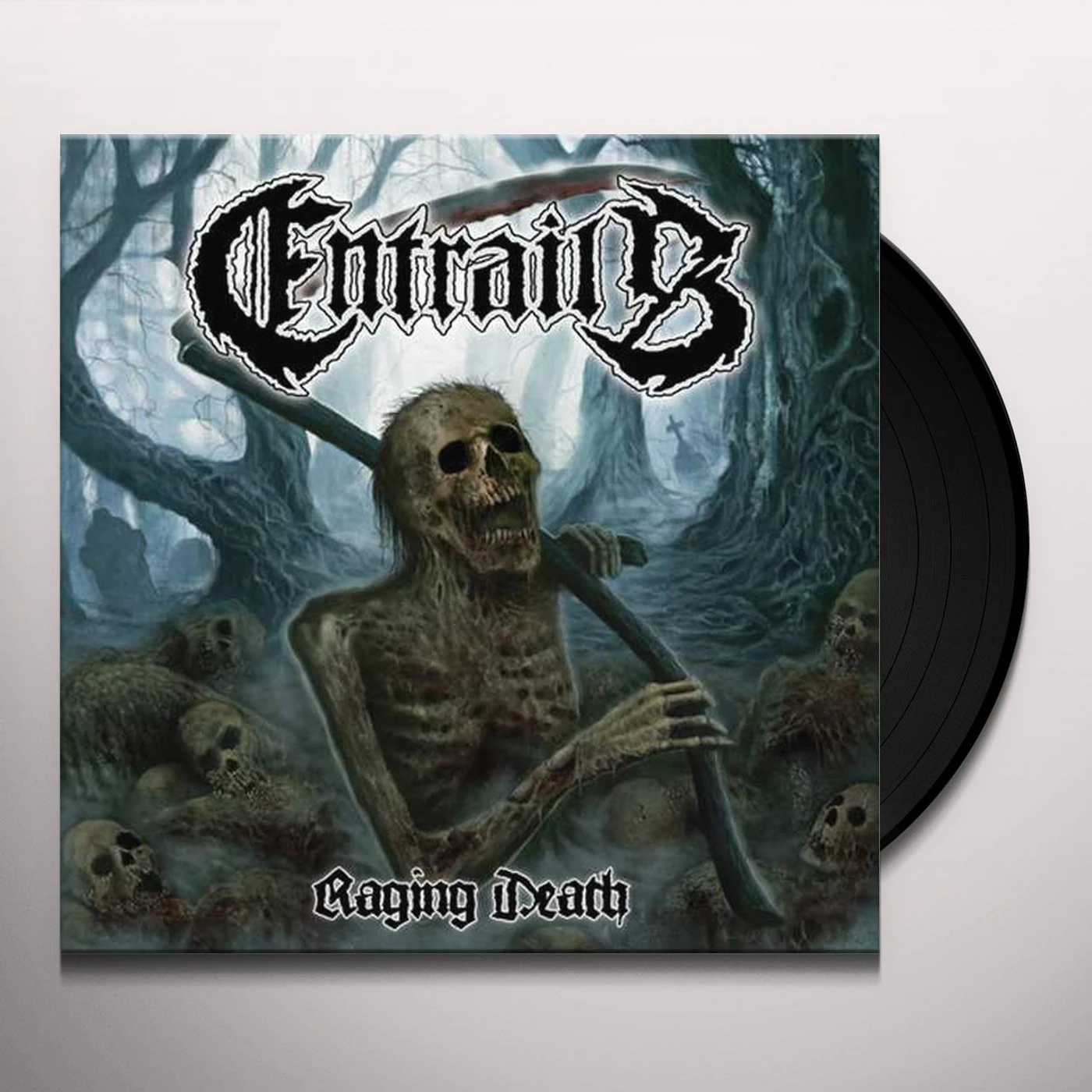 Entrails RAGING DEATH Vinyl Record - Holland Release