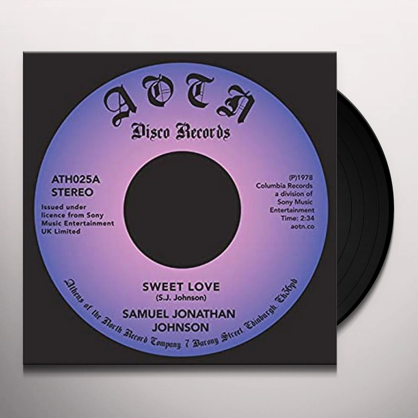 Samuel Jonathan Johnson SWEET LOVE Vinyl Record - UK Release
