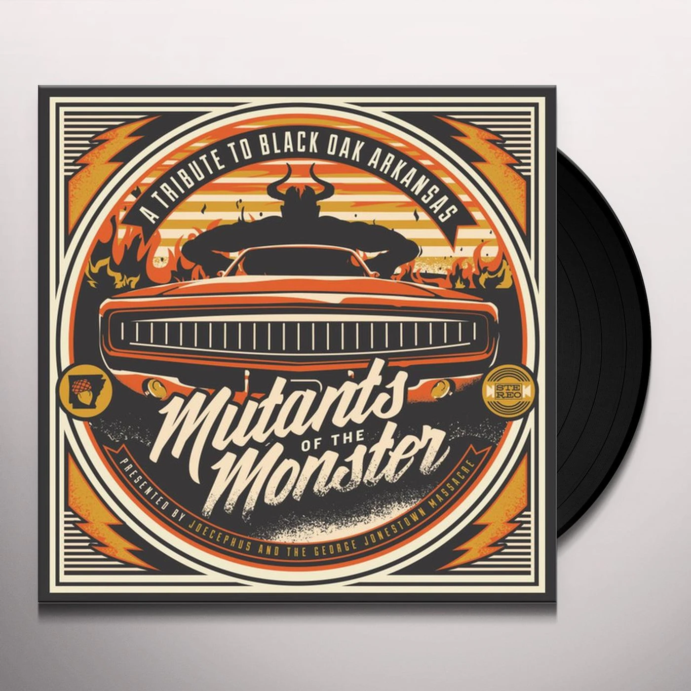 Joecephus And The George Jonestown Massacre MUTANTS OF THE MONSTER: TRIBUTE TO BLACK OAK Vinyl Record - UK Release