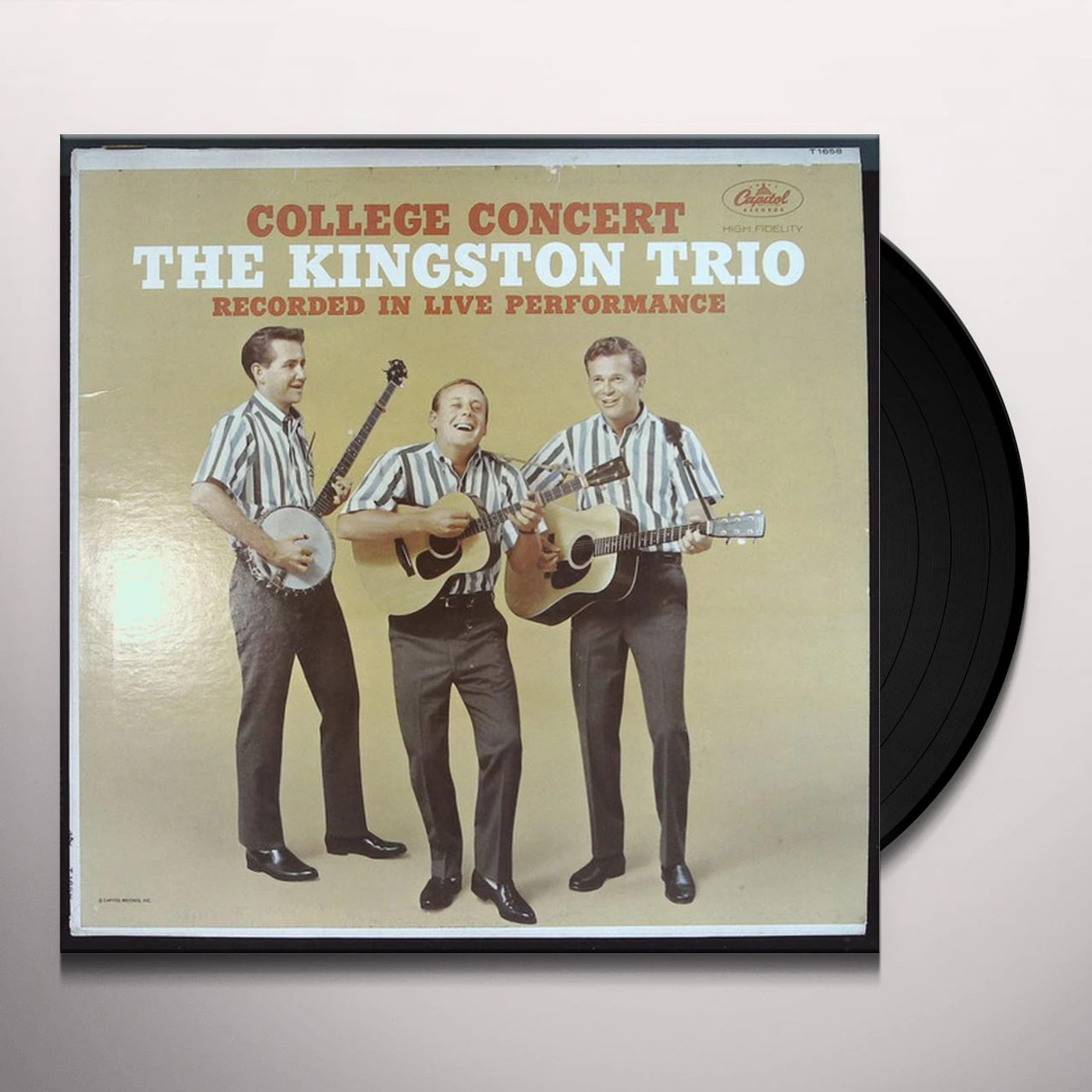 The Kingston Trio COLLEGE CONCERT Vinyl Record