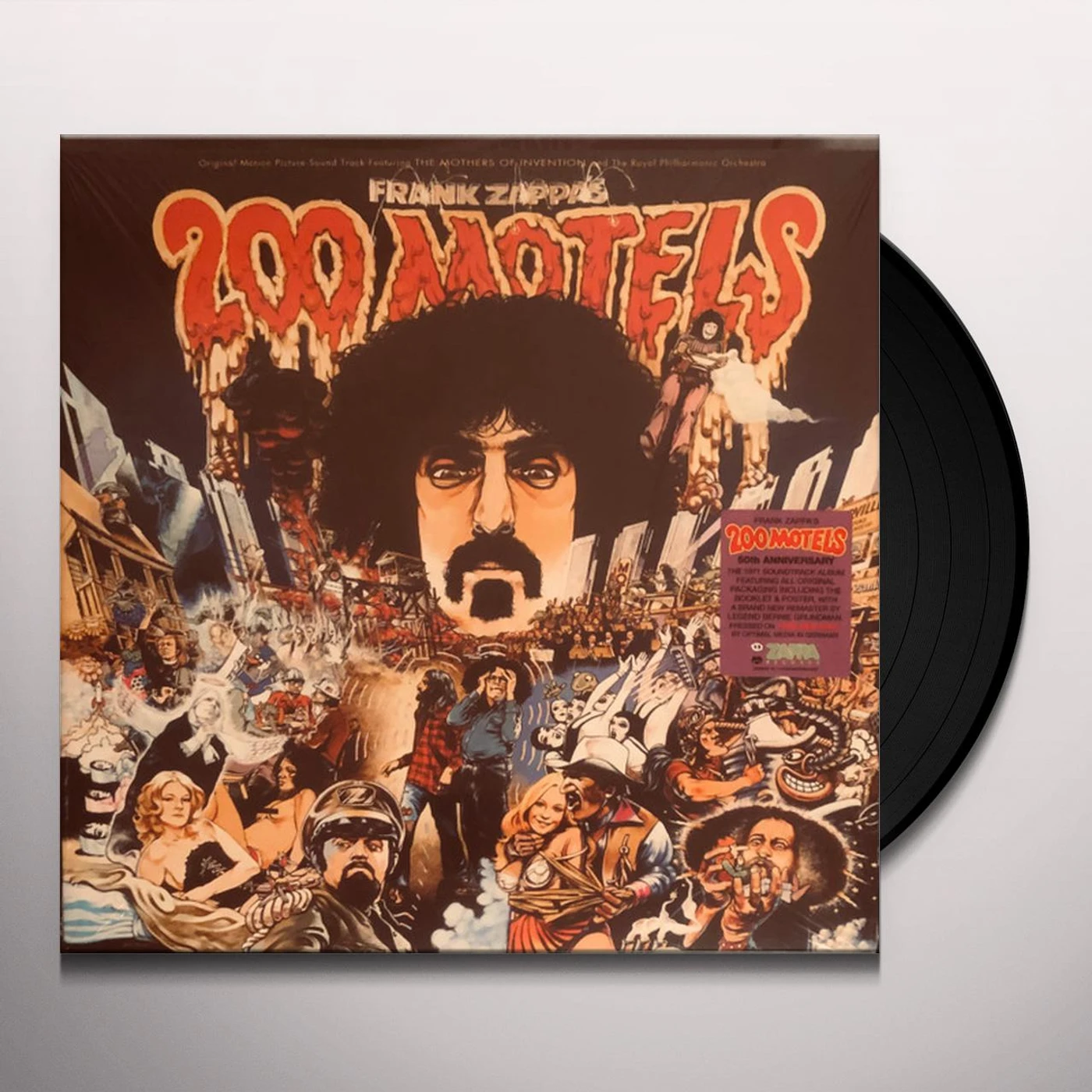 Frank Zappa 200 MOTELS Original Soundtrack (50TH ANNIVERSARY/RED VINYL/2LP) Vinyl Record