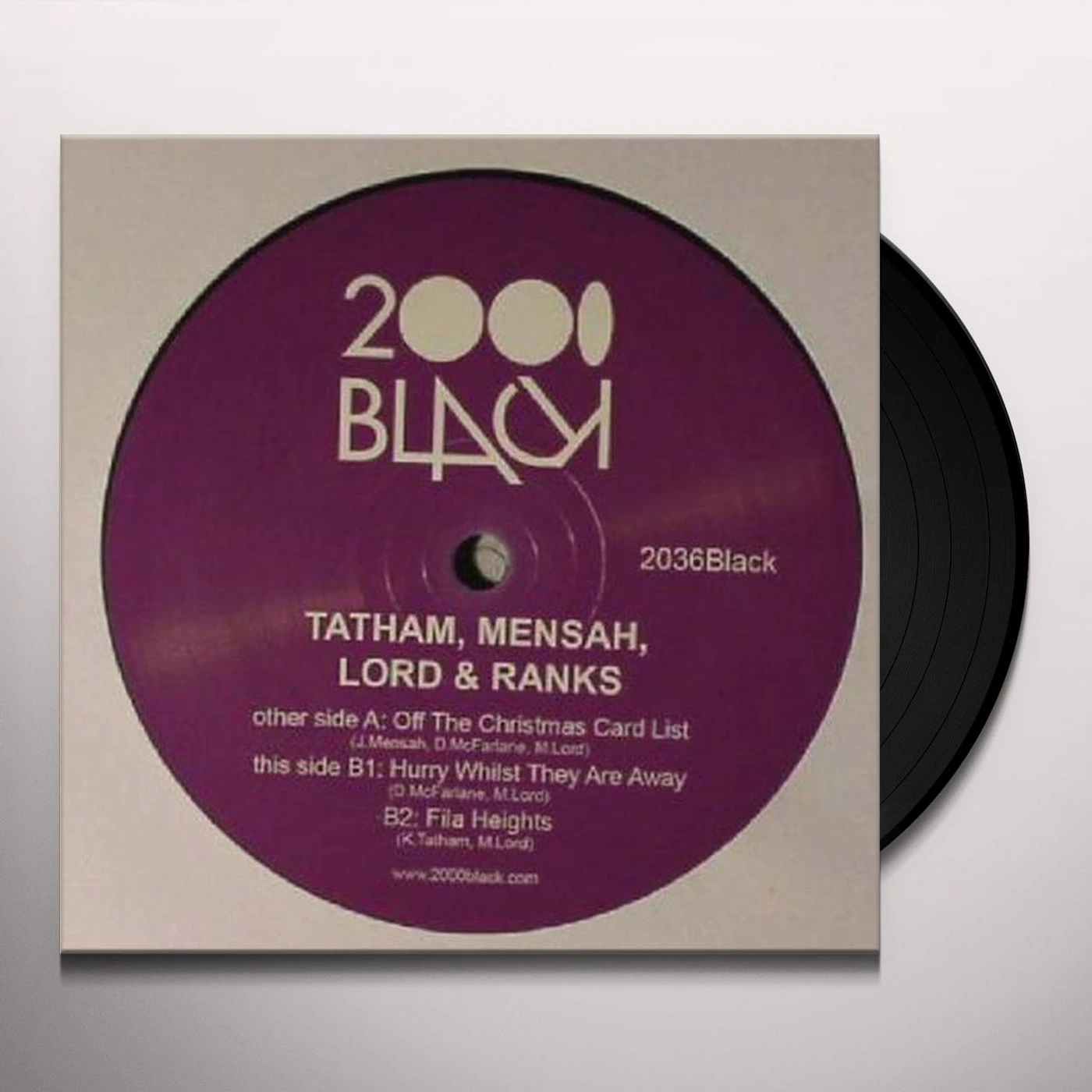 Tatham,Mensah,Lord & Ranks OFF THE CHRISTMAS CARD LIST Vinyl Record