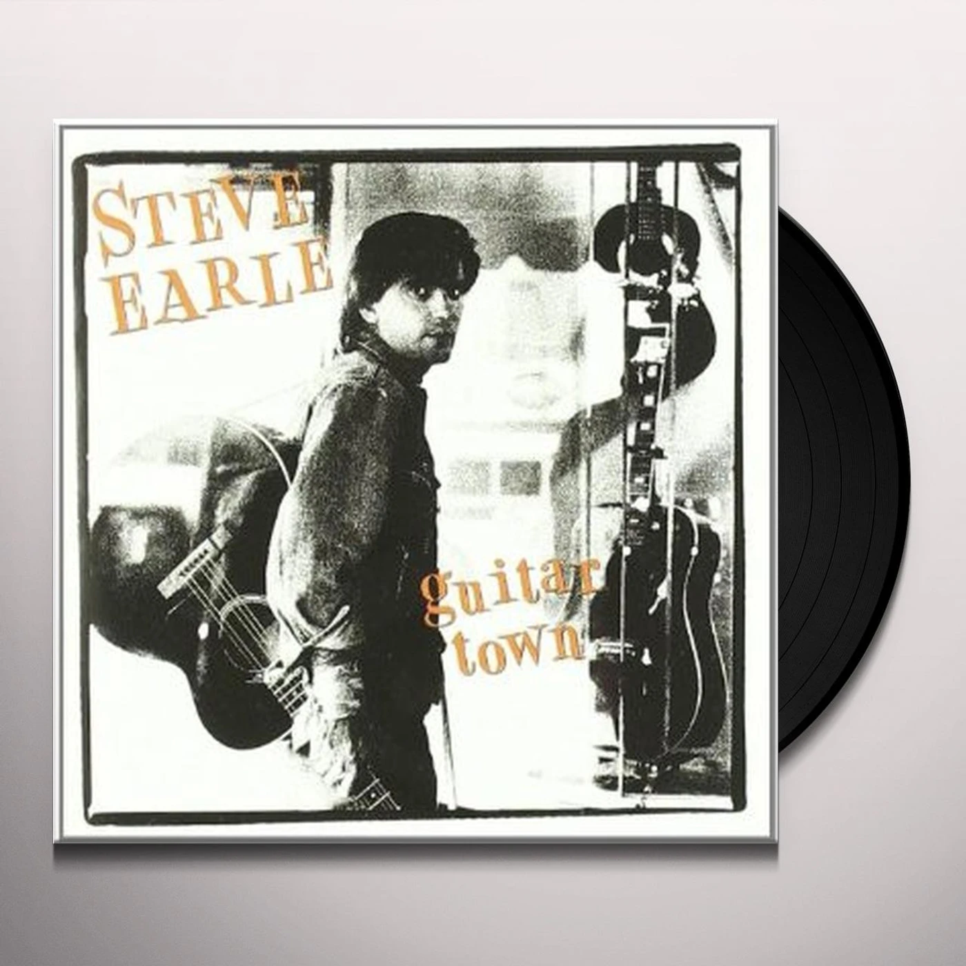 Steve Earle Guitar Town Vinyl Record