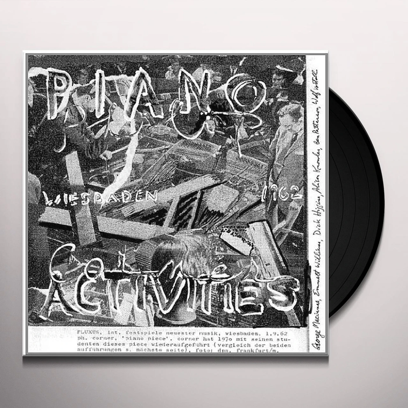 Philip Corner PIANO ACTIVITIES Vinyl Record