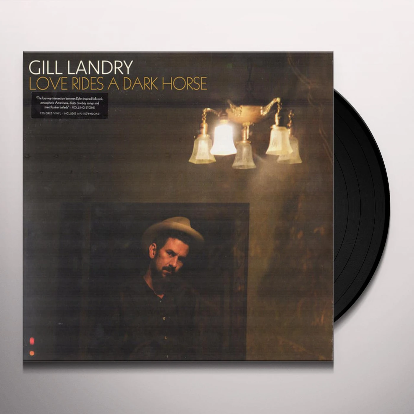 Gill Landry LOVE RIDES A DARK HORSE (RED & BLACK SWIRL VINYL) Vinyl Record