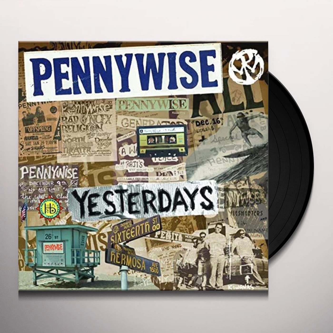 Pennywise YESTERDAYS (TRANS GREEN) Vinyl Record