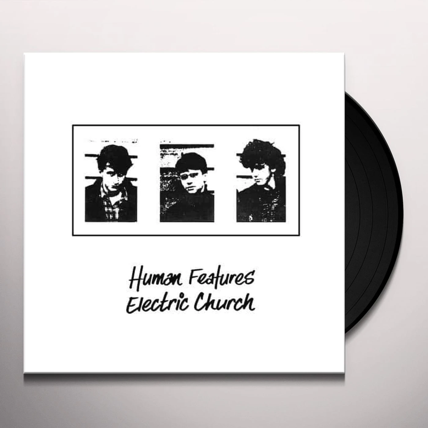 The Black HUMAN FEATURES / ELECTRIC CHURCH Vinyl Record