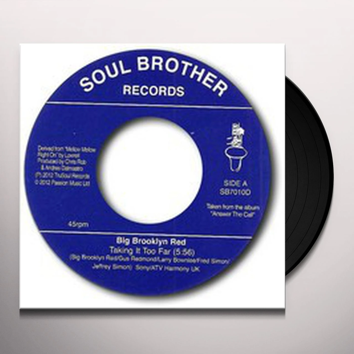 Big Brooklyn Red TAKING IT TOO FAR Vinyl Record