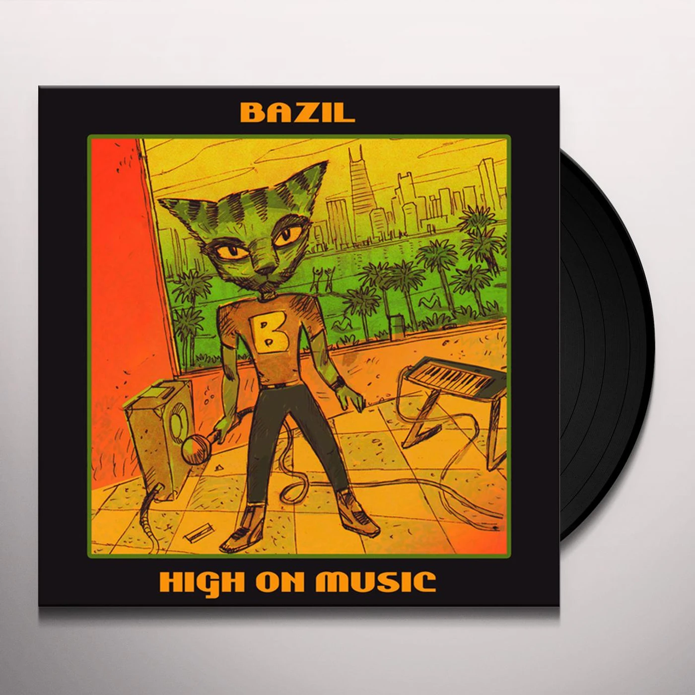 Bazil High on Music Vinyl Record