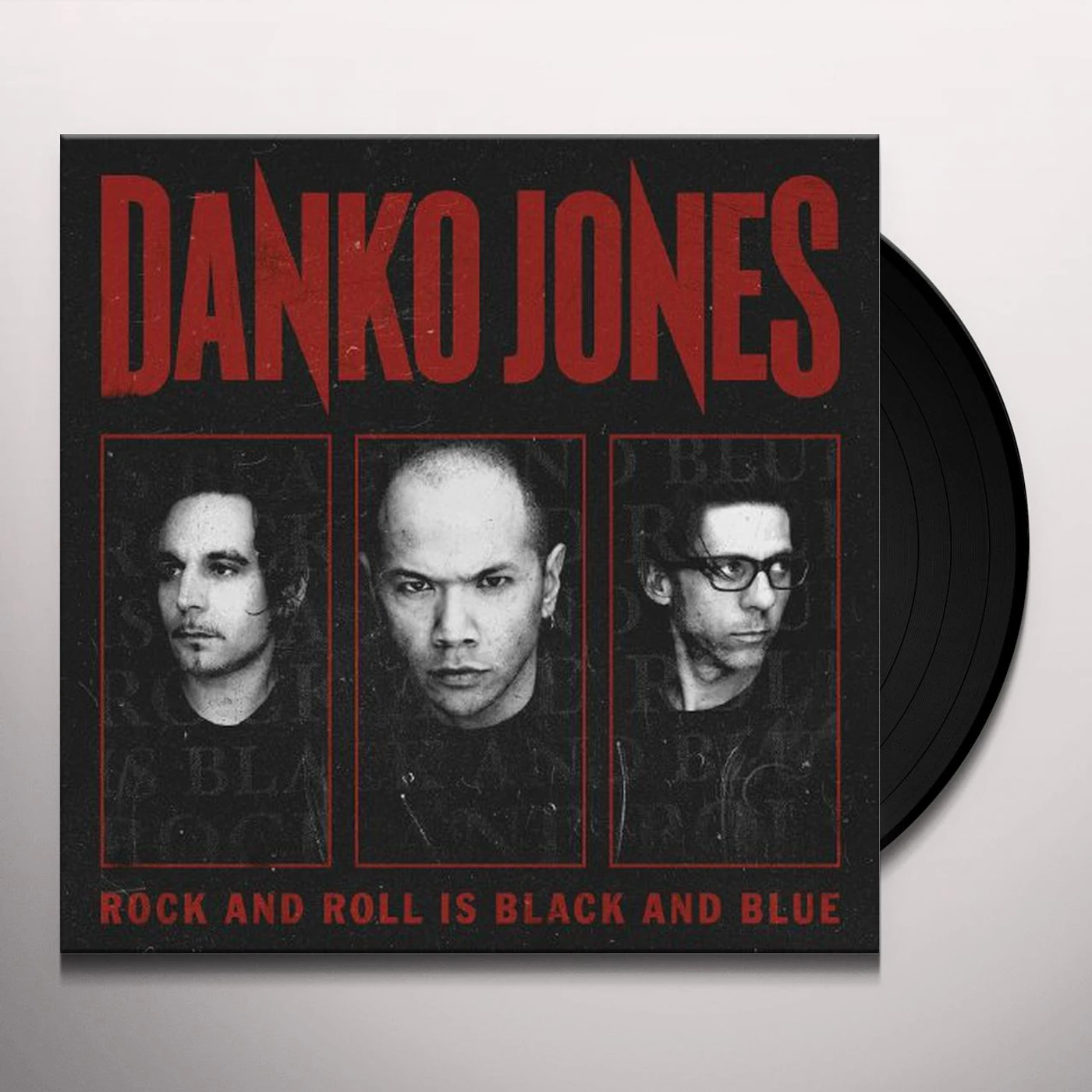 Danko Jones ROCK & ROLL IS BLACK & BLUE (BLUE VERSION) Vinyl Record