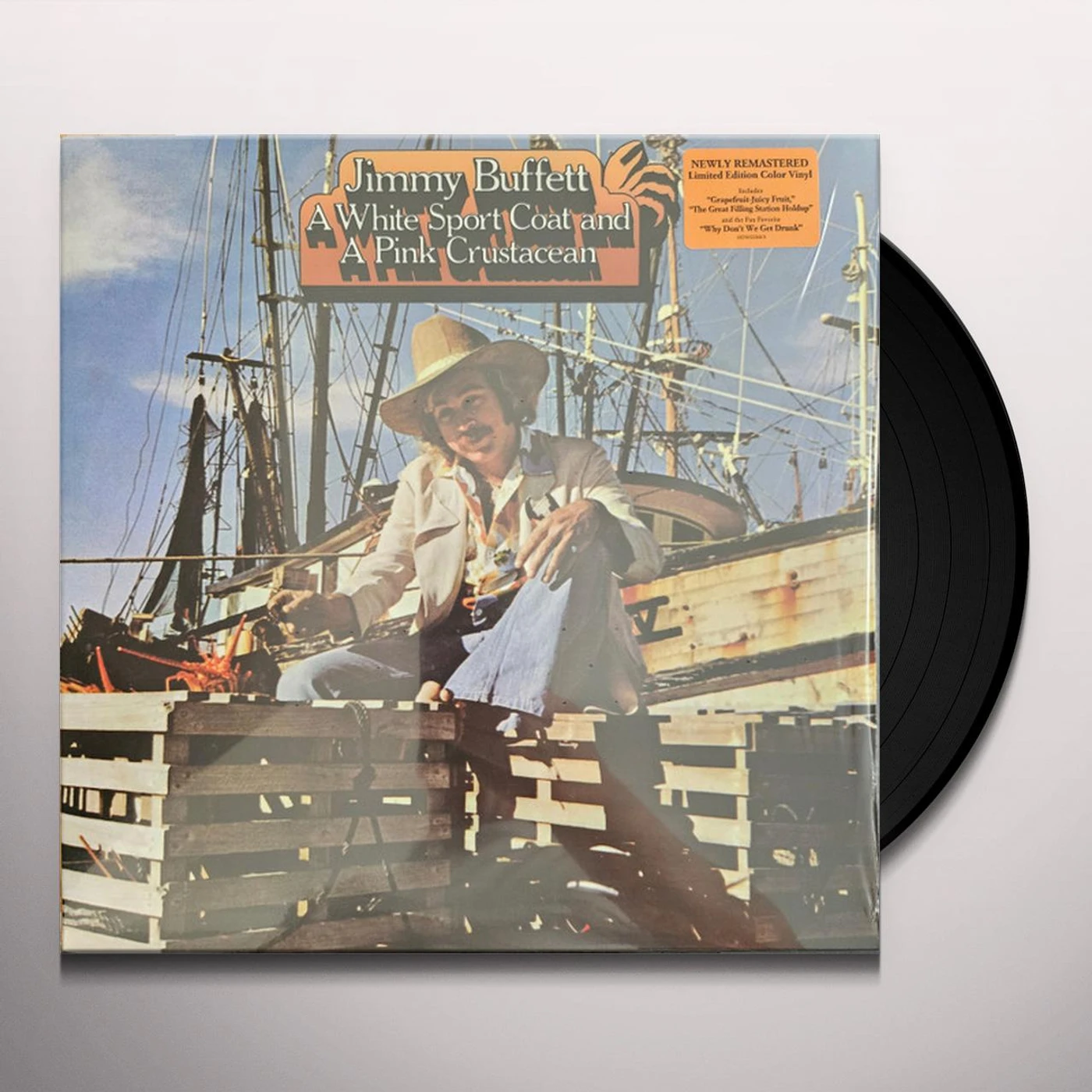 Jimmy Buffett WHITE SPORT COAT & A PINK CRUSTACEAN Vinyl Record