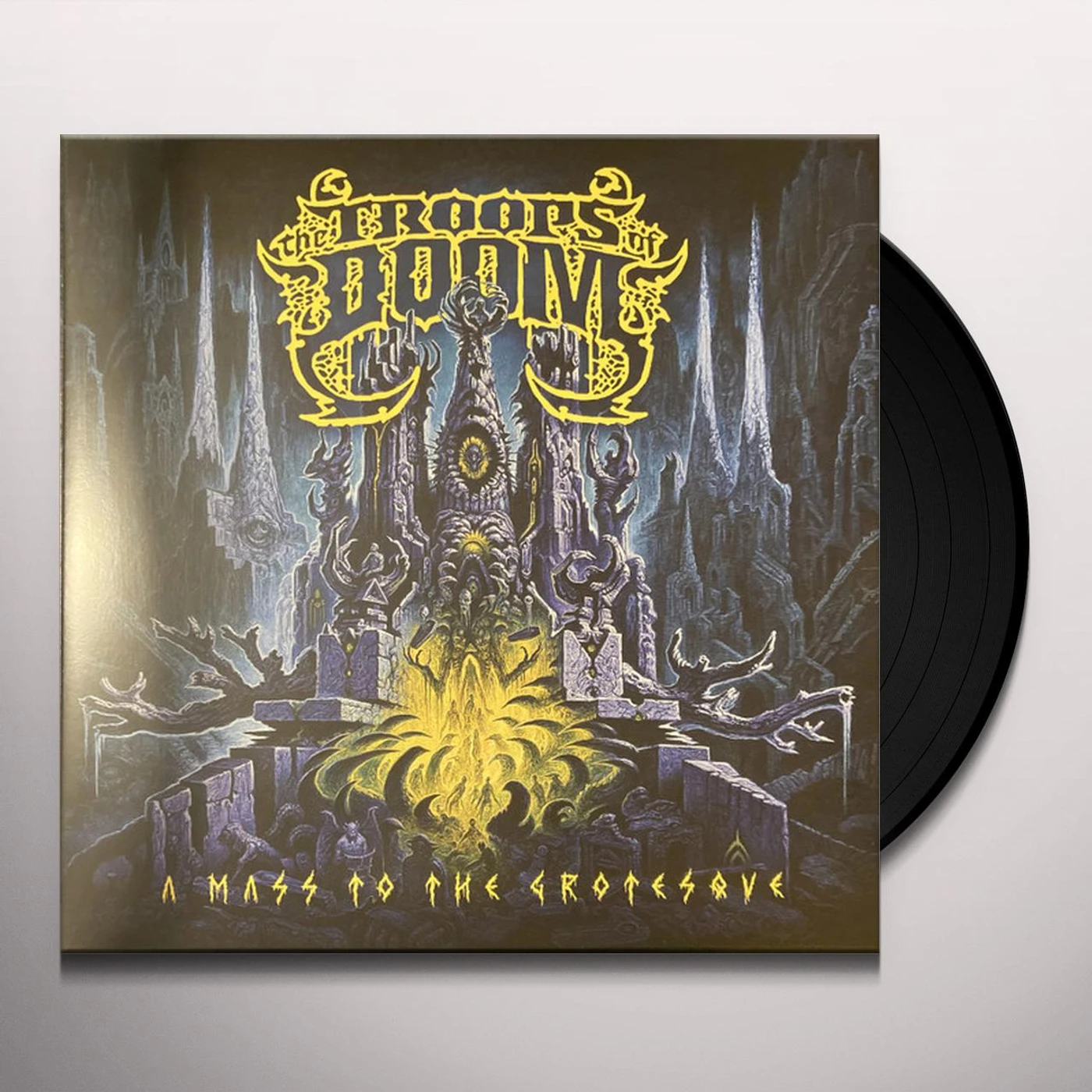 The Troops of Doom MASS TO THE GROTESQUE (YELLOW VINYL) Vinyl Record