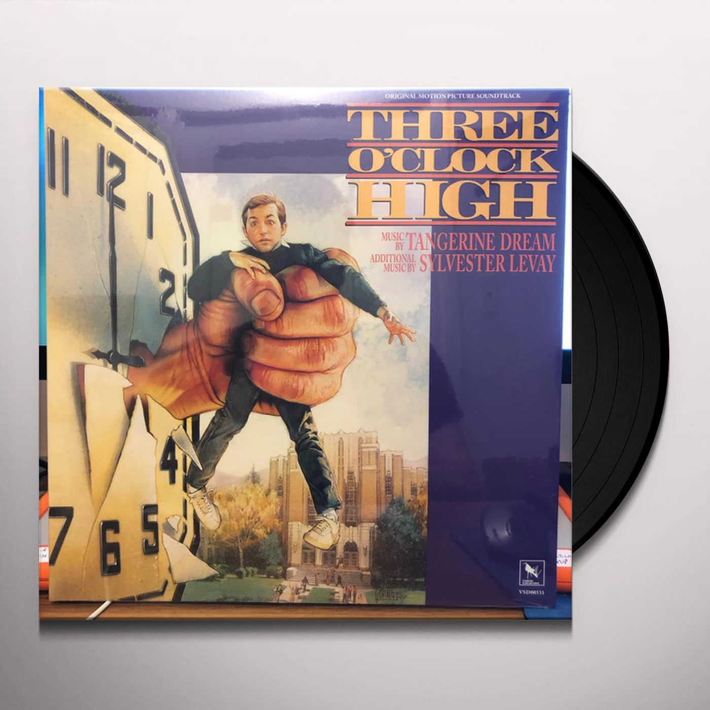 Tangerine Dream THREE O'CLOCK HIGH Original Soundtrack (BLUE VINYL) Vinyl Record
