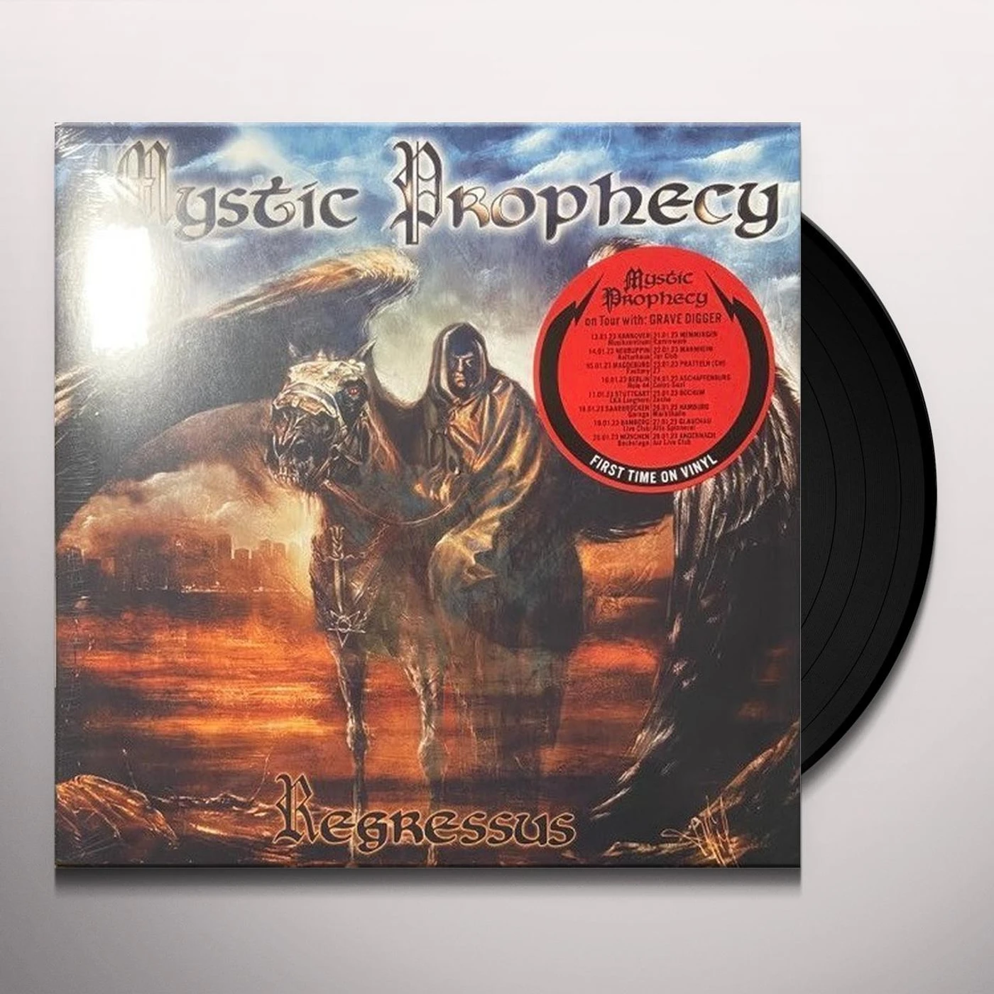 Mystic Prophecy Vengeance   Gold Vinyl Record