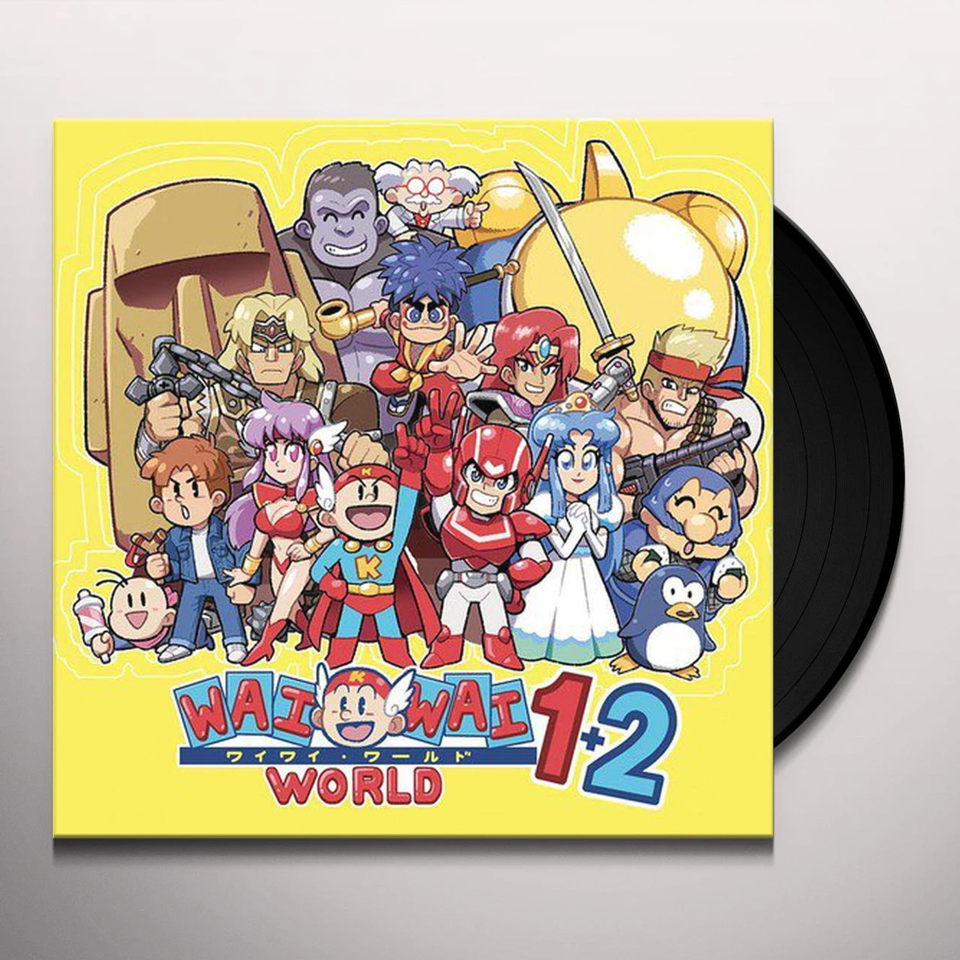 Konami Kukeiha Club KONAMI WAI WAI WORLD 1+2 / Original Soundtrack Vinyl Record