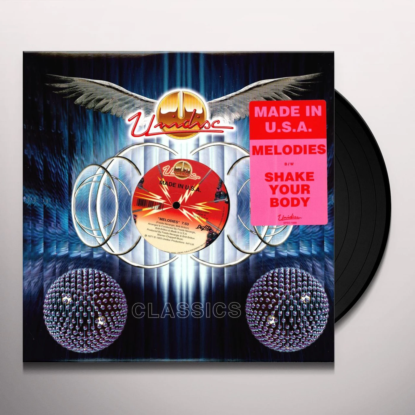 Made in U.S.A. MELODIES/SHAKE YOUR BODY Vinyl Record