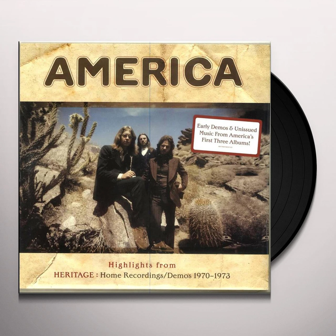 America HIGHLIGHTS FROM HERITAGE: HOME RECORDINGS/DEMOS 1970-1973 Vinyl Record